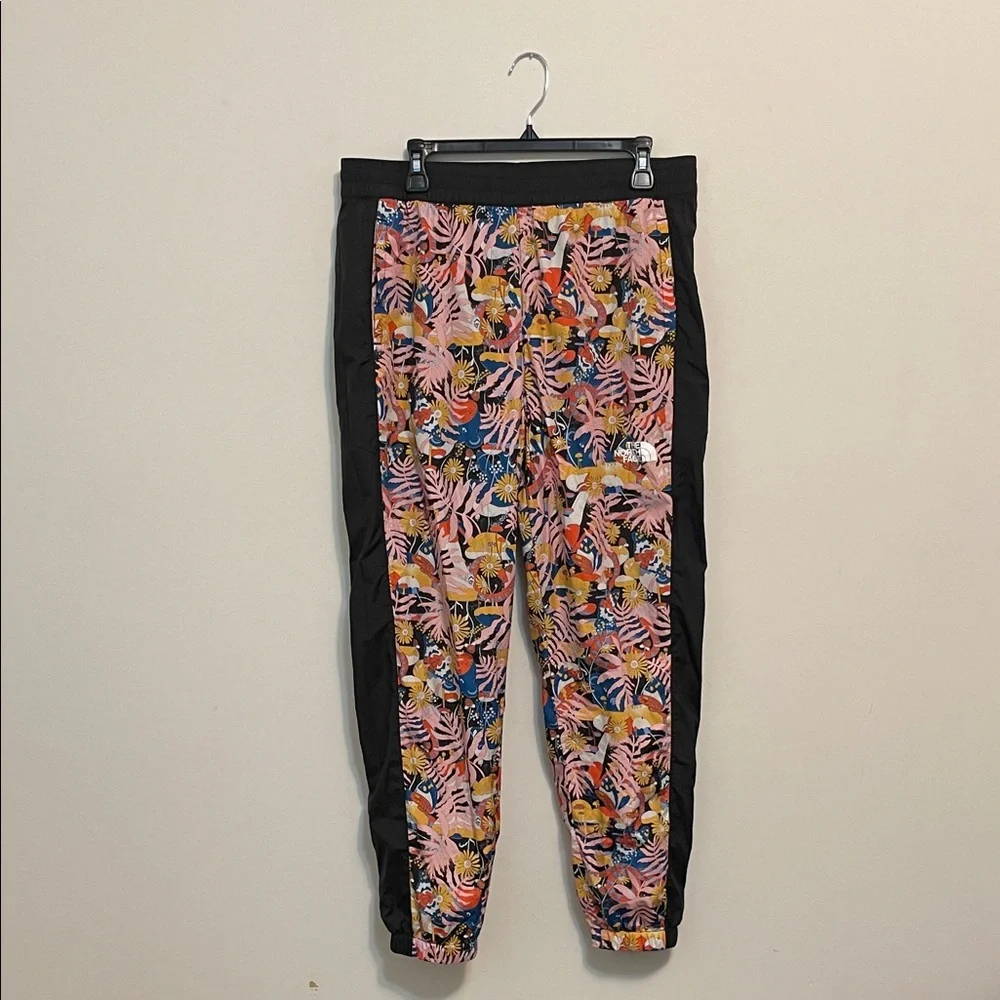 The North Face Women’s Hydrenaline Windwall Black Tropical Gorpcore Pants Large - Picture 2 of 7